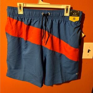 Speedo Blue/Red Swim Comfort Stretch Shorts XL NWT
